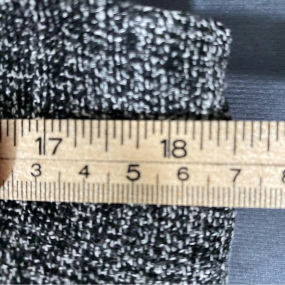 Joseph Ribkoff Career Gray Black Lace Trim Midi Skirt 18 Stretch Dark Acadamia - Picture 7 of 8